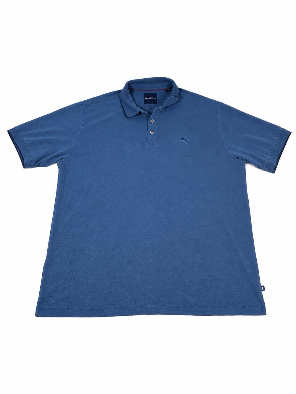Tommy Bahama Polo Shirt Men's Size XL Blue Short Sleeve Textured